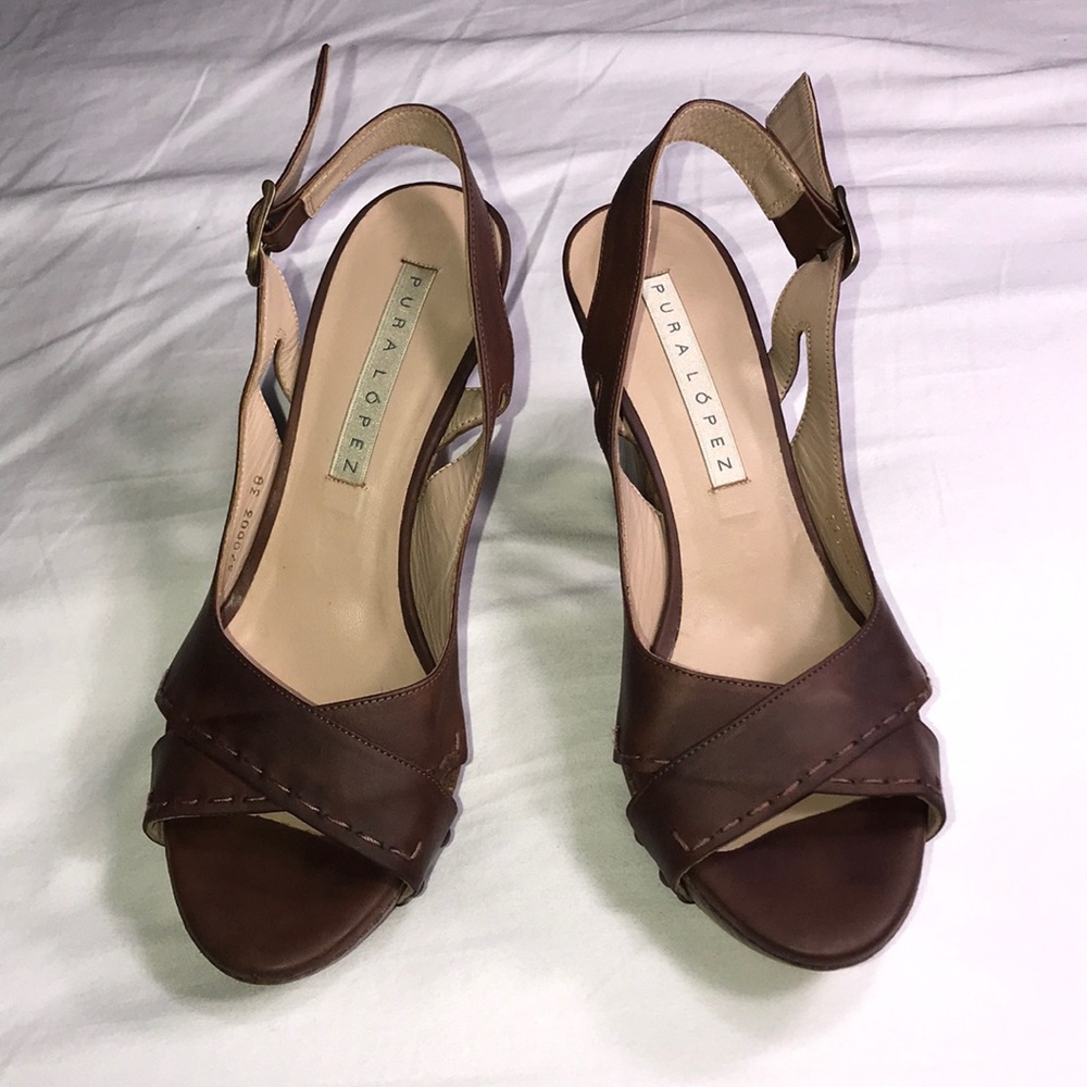Pura Lopez heel sandals size 39 EU - US 9